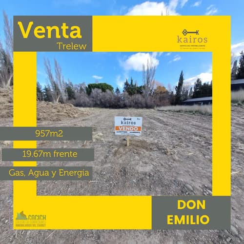 Amplios terrenos a metros del rio chubut
