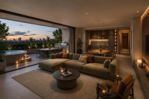 Departamento con terraza y parrila privada edificio para renta corporativa pool de rentas