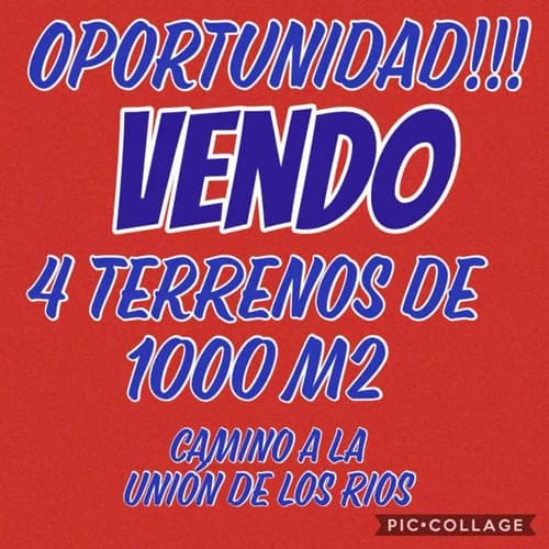Vendo terrenos alpa corral oportunidad