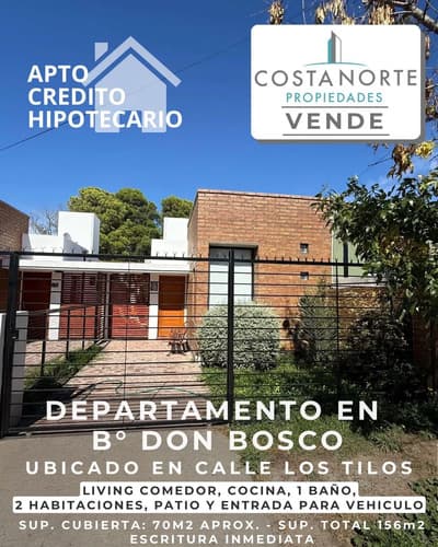 Hermoso departamento en barrio don bosco viedma