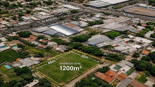Lote esquina sobre av moreno sur