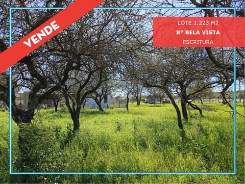 Vendo lote 1223 m bela vista