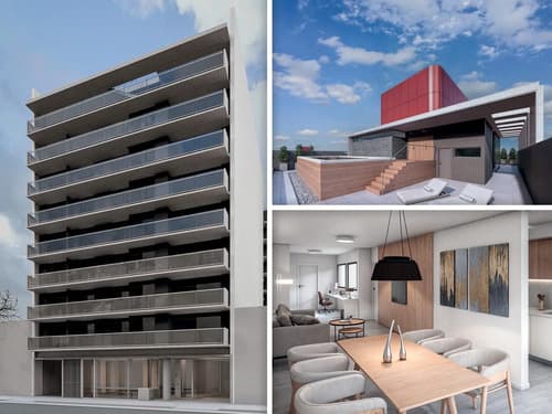 Edificio con 1 2 y 3 dormitorios radiadores y amenities