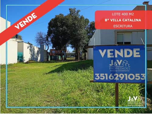Vendo lote 400 m villa catalina etapa los altos con escritura