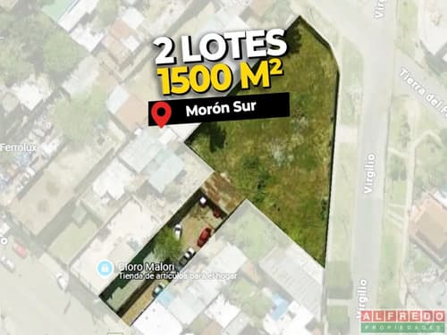 Lote en venta en moron en bloque o individual