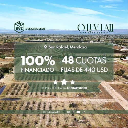 Lote en san rafael loteo olivia ii lotes desde 300 m2