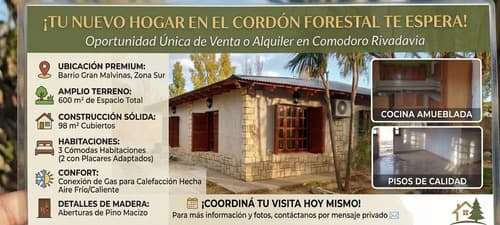 Oportunidad en el cordon forestal vendo hermosa casa de construccion tradicional con amplio terreno ideal para familia grande que busque tranquilidad verde y comodidad en el barrio gran malvina