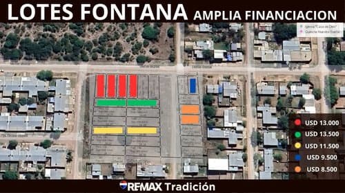 Venta terrenos en fontana sobre pavimento