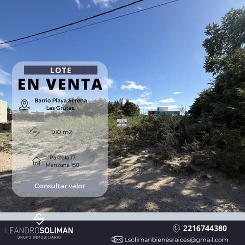 Lote en venta en playa serena oportunidad