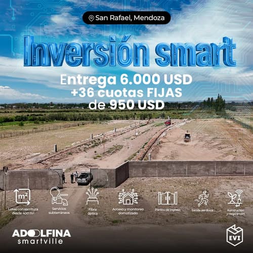 Lote en san rafael loteo adolfina smartville lotes desde 400 m2