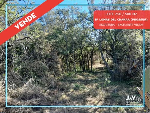 Lote en venta 250500 m2 b prossurlomas del chanar vista panoramica